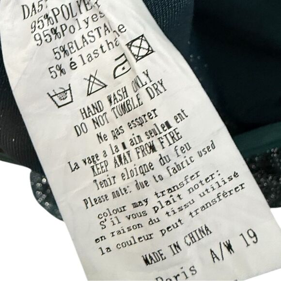 AX Paris Teal Sparkle High Neck Ruched Midi Dress size 12 - Picture 10 of 10